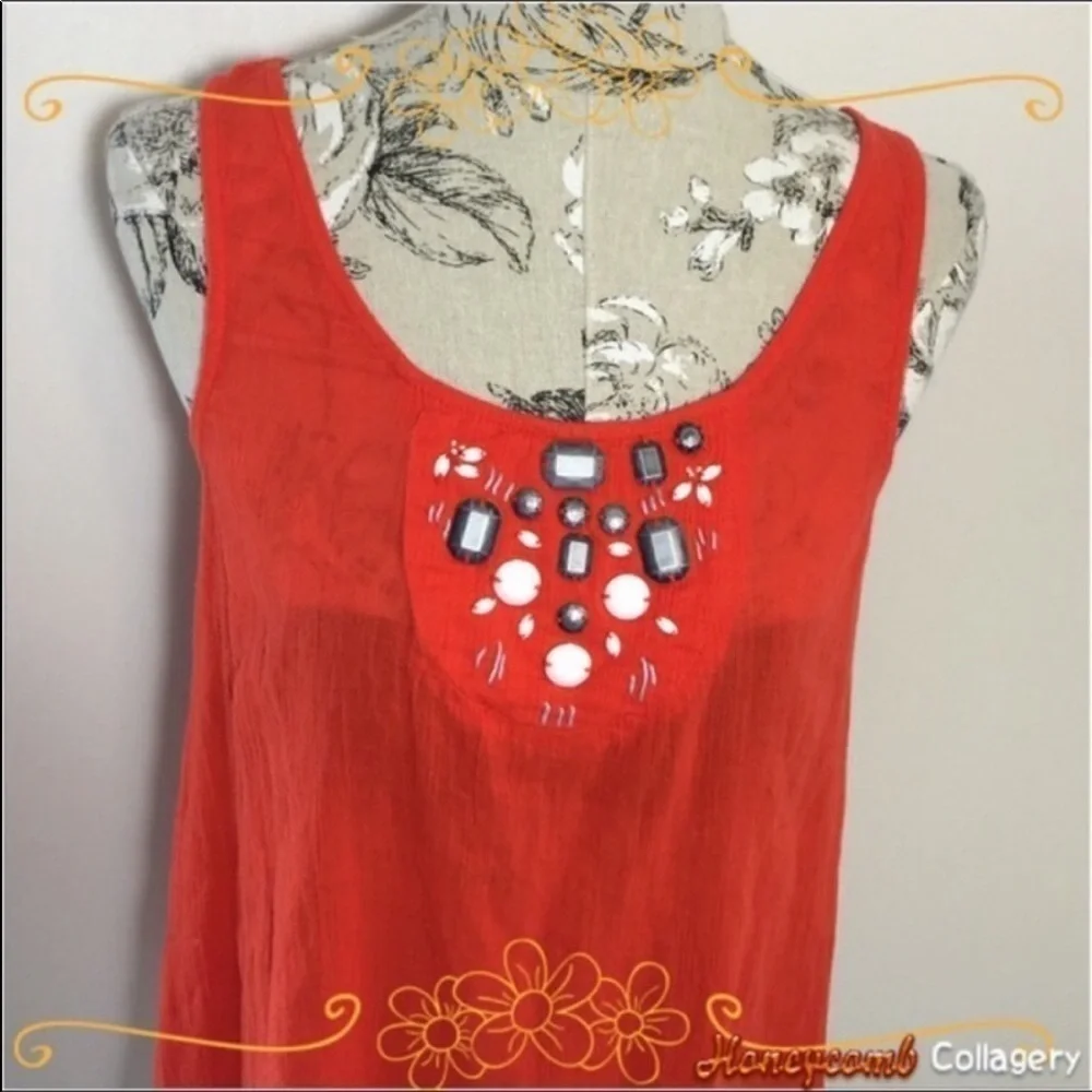 ANTHRO Edme & Esylite Embellished Top 2 - Picture 2 of 4